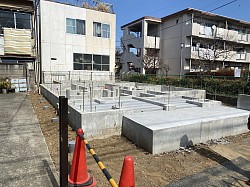 新築現場の下見　問題はないか確認します